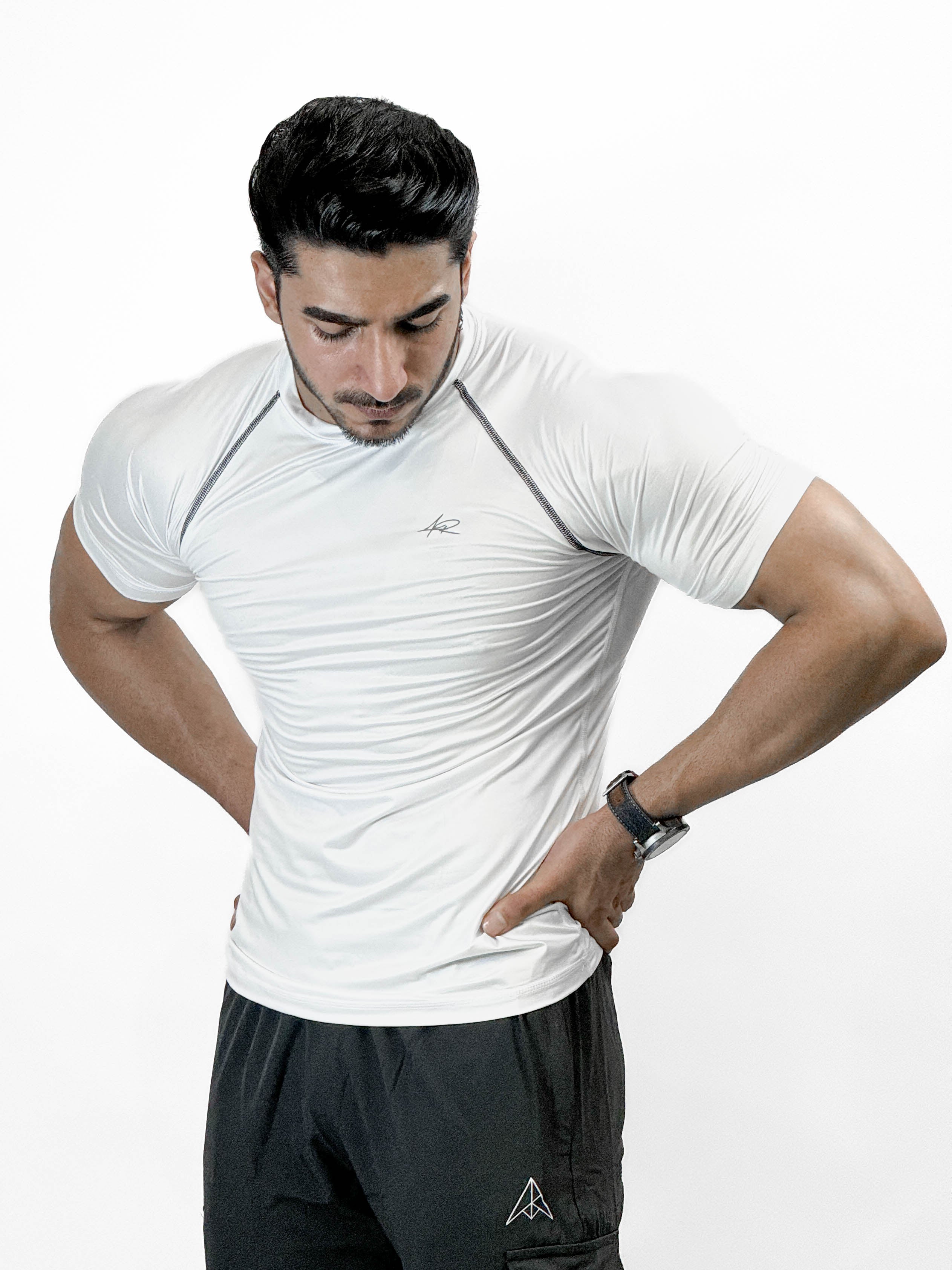 AR Half sleeve compression tee