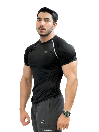 AR Half sleeve compression tee